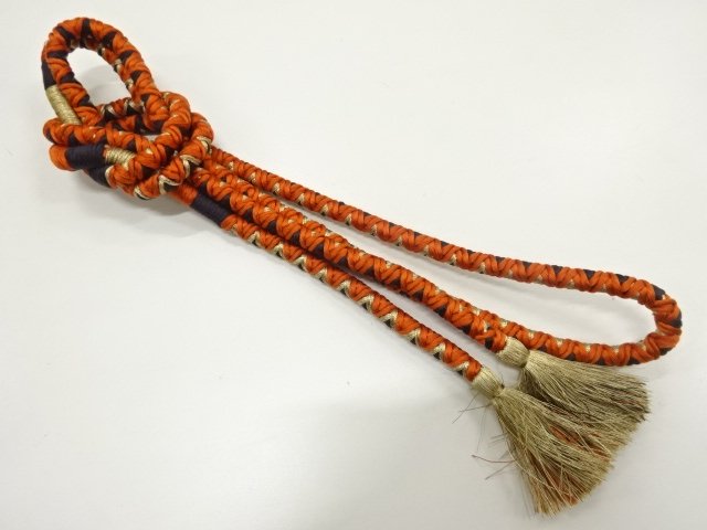 JAPANESE KIMONO / HANDTIED OBIJIME CORD 